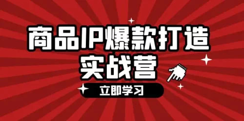 商品-IP爆款打造实战营【第四期】，手把手教你打造商品IP，爆款 不断-VAM资源