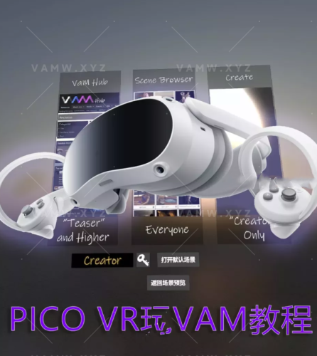 Pico VR 官方串流助手软件 和 无线VD串流玩VAM教程 含软件包-VAM资源