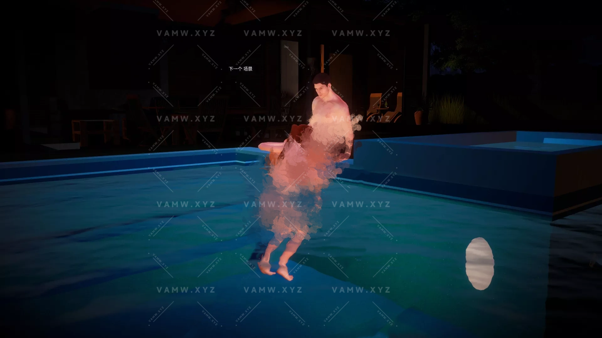 [VAM场景scene]真实女友游戏 Annubis.Warm_night_at_the_pool_2.2泳池 - 3A资源站-3A资源站