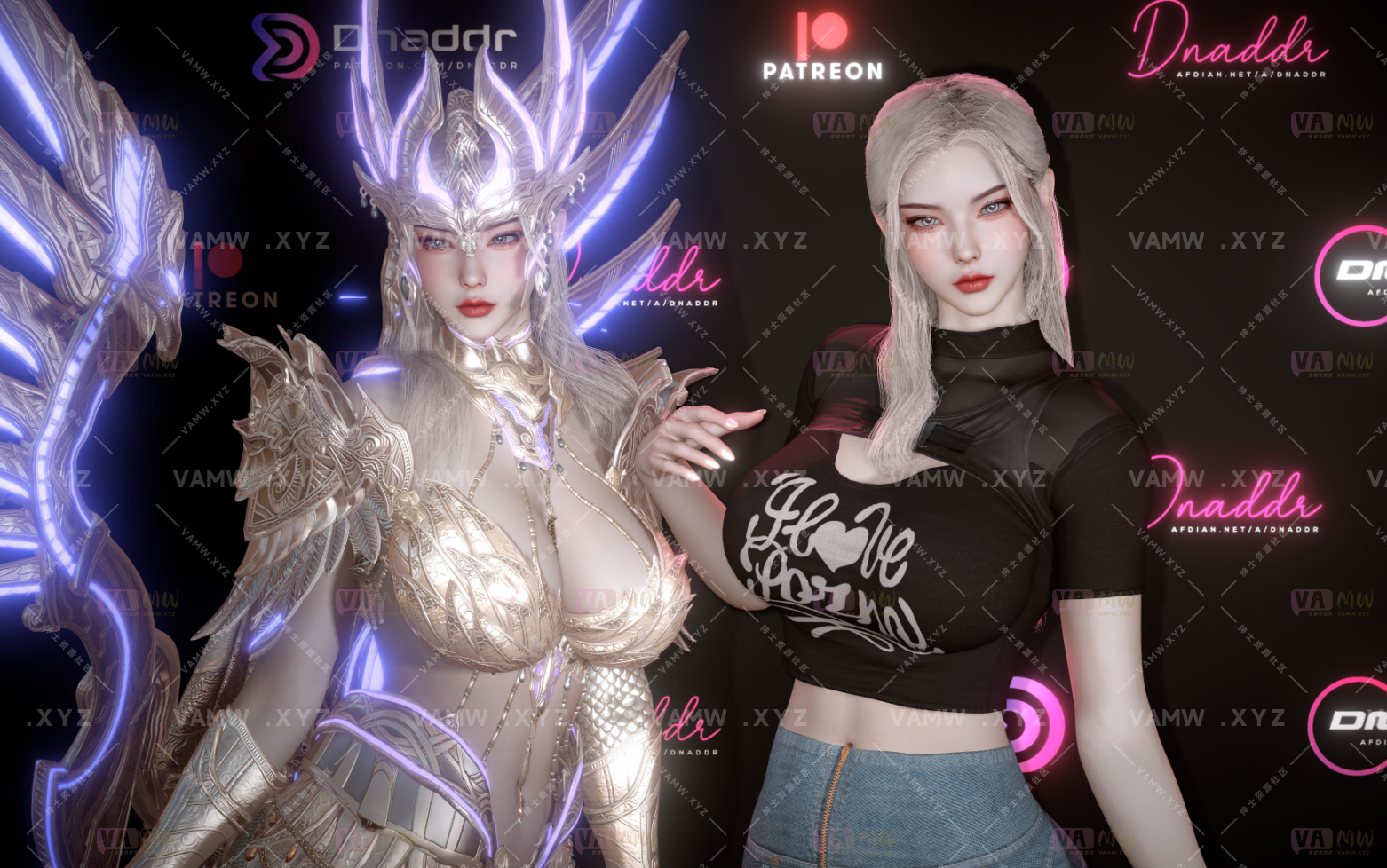 [VAM人物Looks]真实女友游戏 Dnaddr.Mona梦娜_AFD - 3A资源站-3A资源站