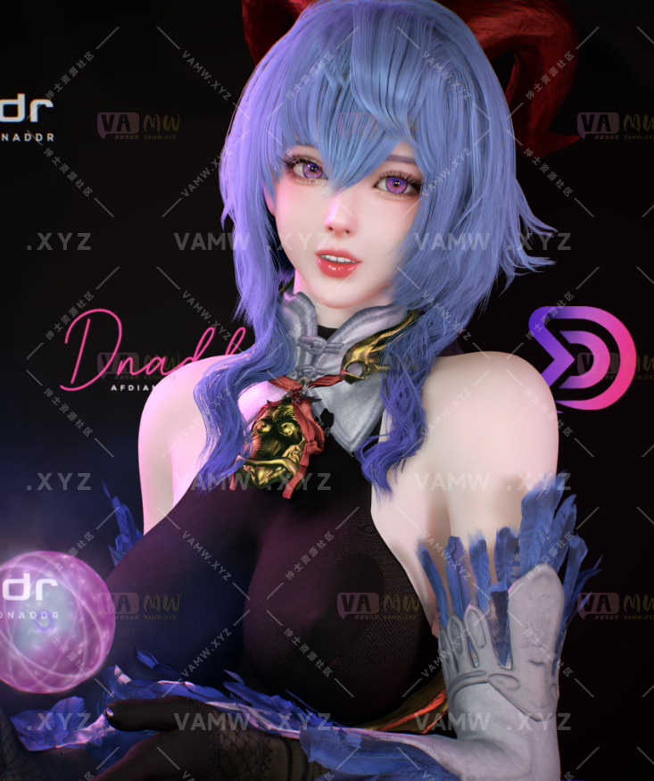 [VAM人物Looks]真实女友游戏 Dnaddr.Ganyu 元神装扮 - 3A资源站-3A资源站