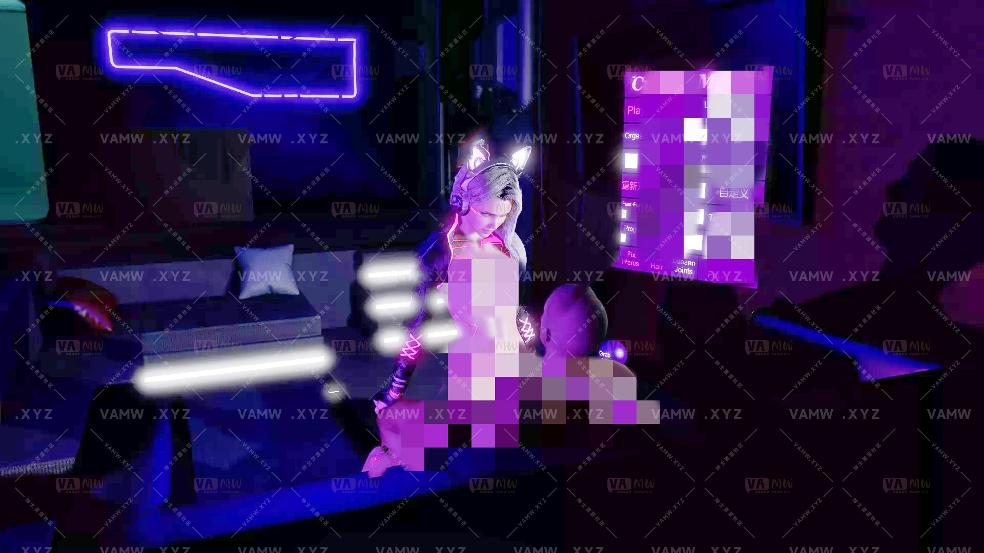 [VAM场景scene]真实女友游戏 CuddleMocap.035-Cyberpunk-Cowgirl-Part2.2.var - 3A资源站-3A资源站