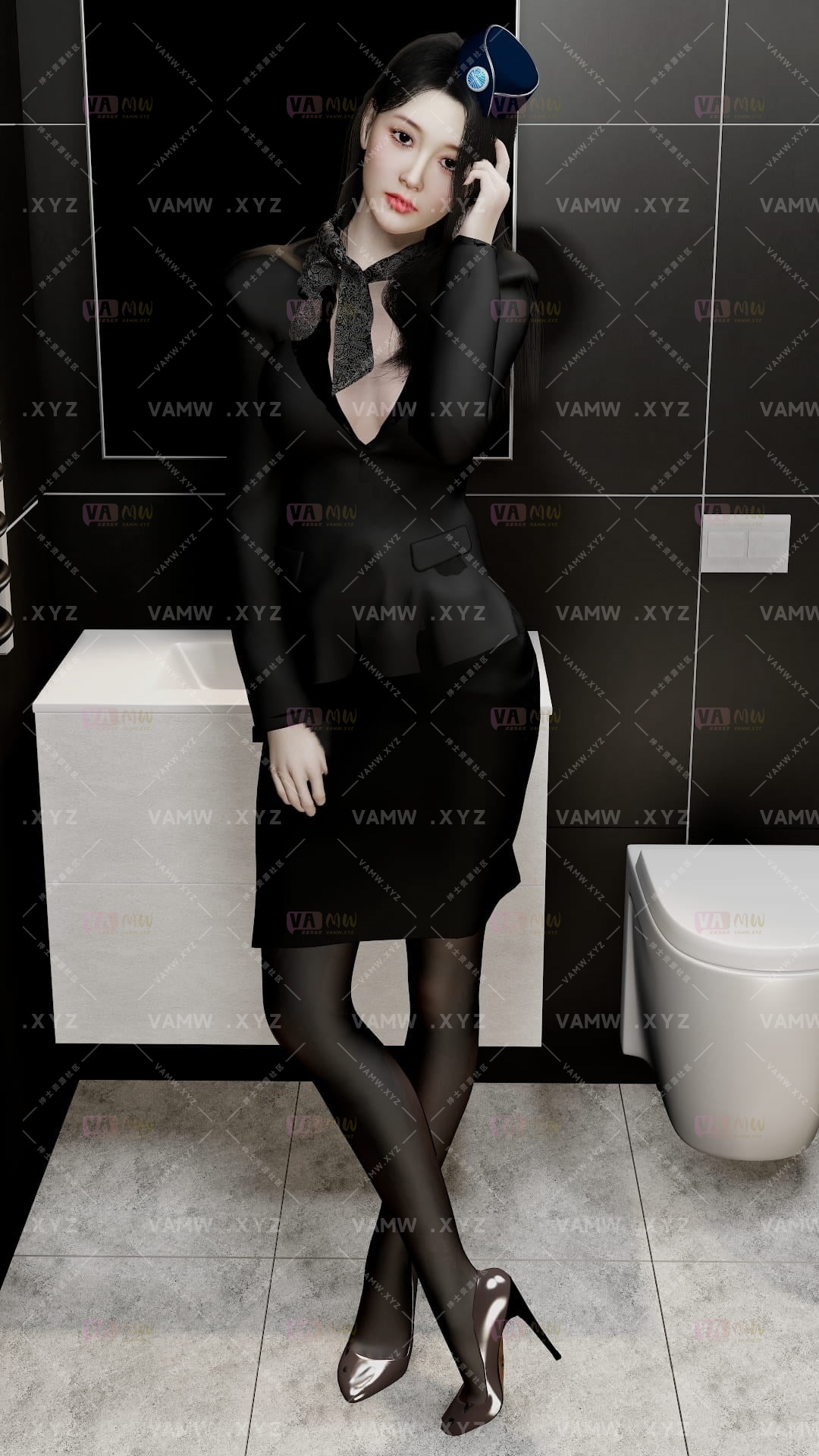 [VAM人物Looks]真实女友游戏 Pimax.空姐.1.var - 3A资源站-3A资源站
