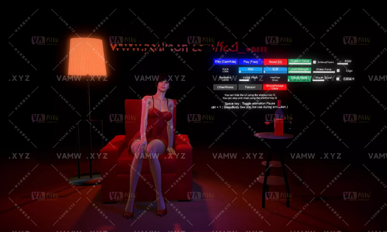 [VAM场景scene]真实女友游戏 Feel.RedSofaTimeStop.2 - 3A资源站-3A资源站