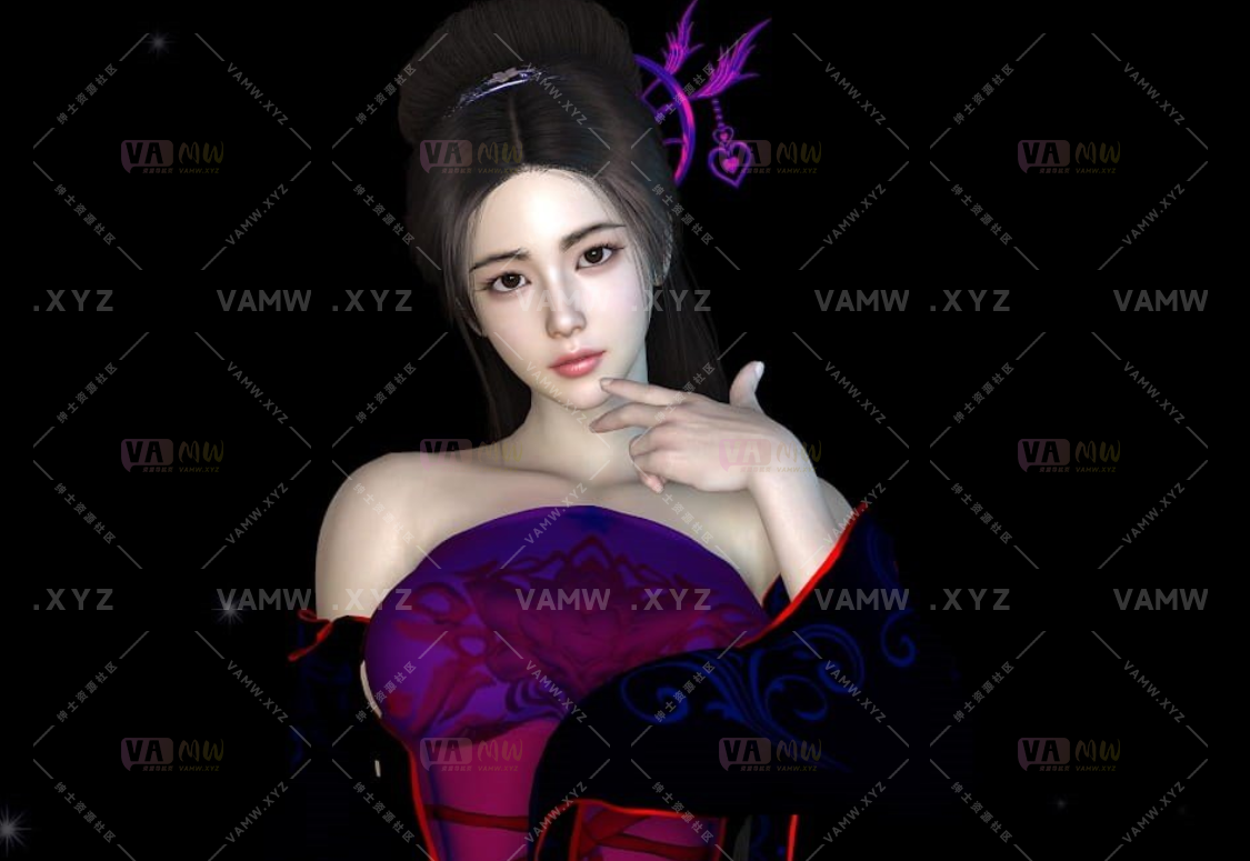 [VAM人物Looks]真实女友游戏 Pimax.夜蓝.1.var - 3A资源站-3A资源站