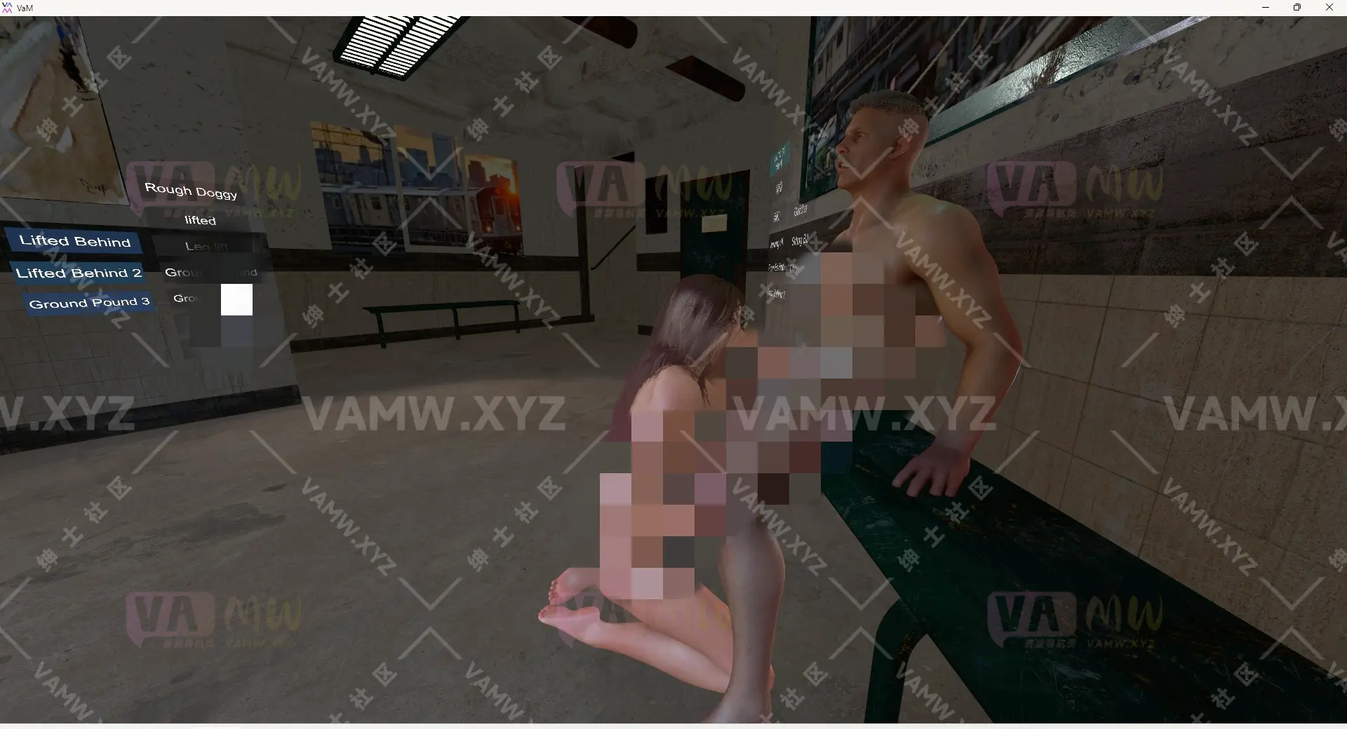 [VAM场景scene]真实女友游戏 RizkyBizz.Trainstop_v_3.1-VAM资源