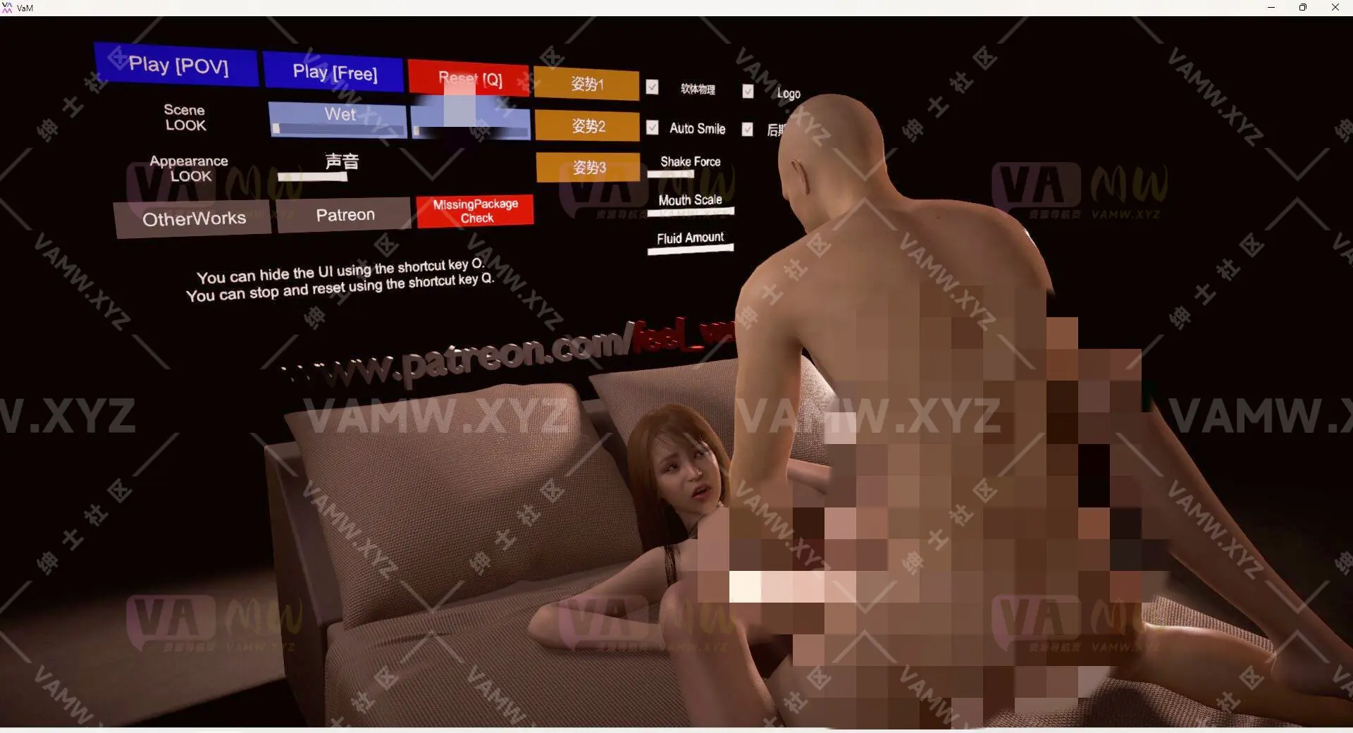 [VAM场景scene]真实女友游戏 Feel.OrgasmOntheBed.1-VAM资源