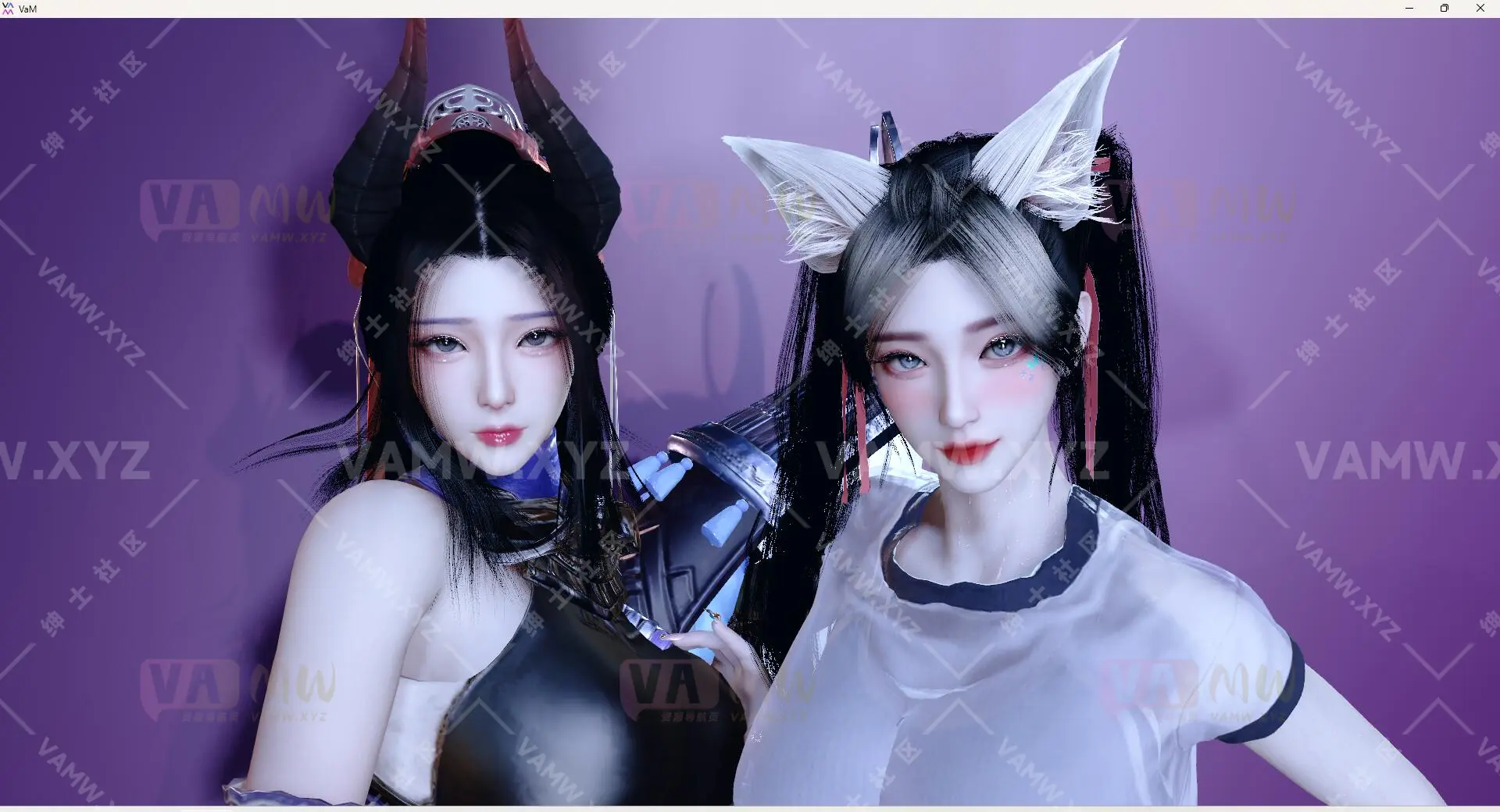 [VAM人物Looks]真实女友游戏 古风美女 永劫无间妖刀姬+原神胡桃 vamxw.妖刀姬胡桃.1-VAM资源