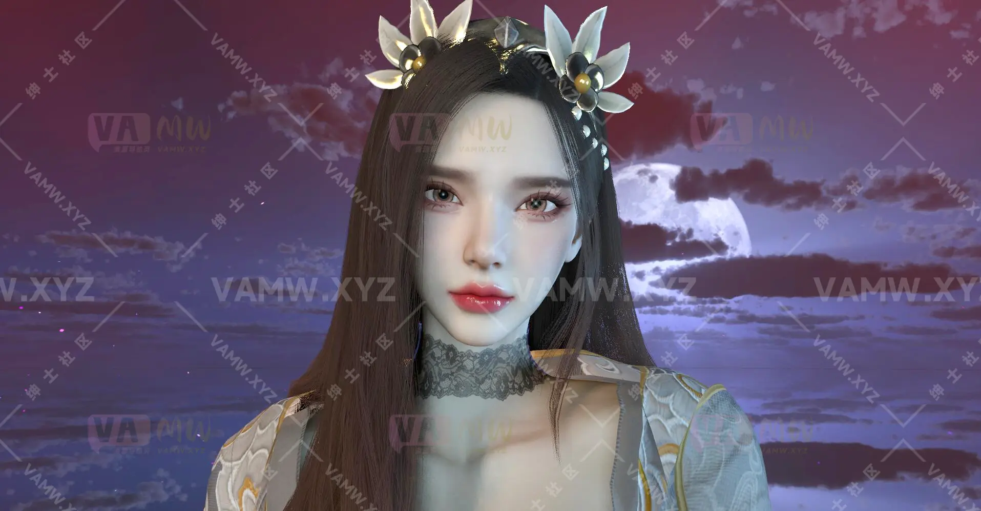 [VAM人物Looks]真实女友游戏 古风美女 HMZ.寒玉.1 - 3A资源站-3A资源站