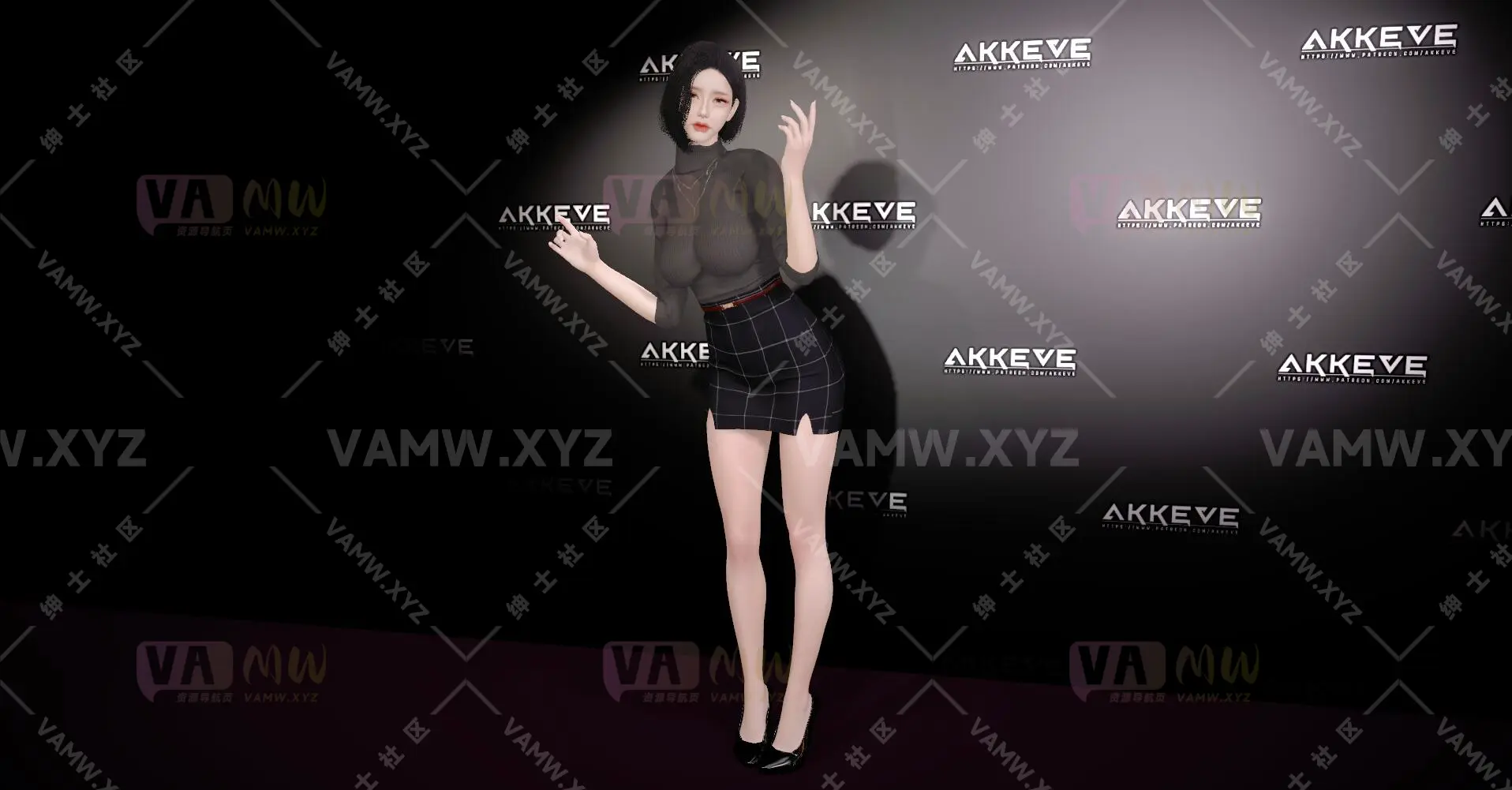 [VAM人物Looks]真实女友游戏 AKKEVE.Ji_Yun.2 - 3A资源站-3A资源站
